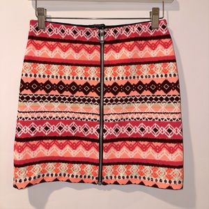Forever 21 Front Zip Mini Skirt size S